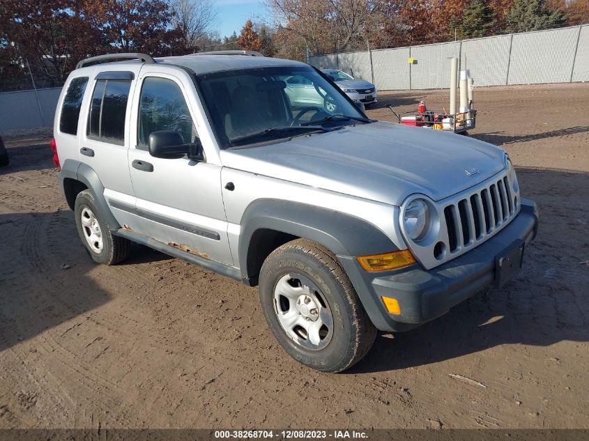 2006 Jeep Liberty Sport VIN: 1J4GL48KX6W198704 Lot: 38268704