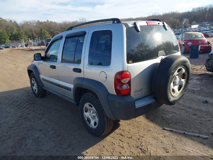 2006 Jeep Liberty Sport VIN: 1J4GL48KX6W198704 Lot: 38268704