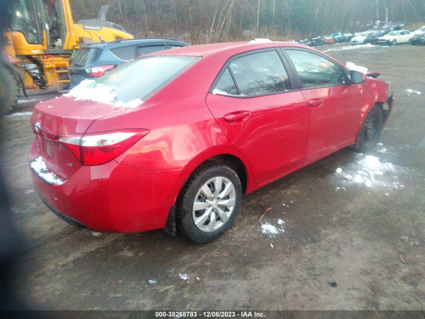 2015 Toyota Corolla Le VIN: 2T1BURHE1FC325594 Lot: 38268783