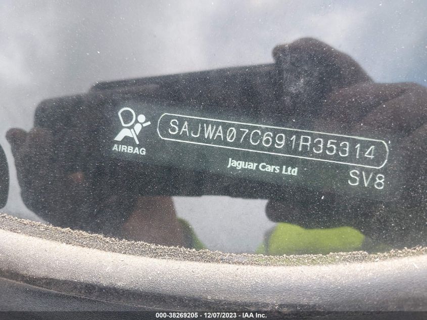 2009 Jaguar Xf Supercharged VIN: SAJWA07C691R35314 Lot: 38269205