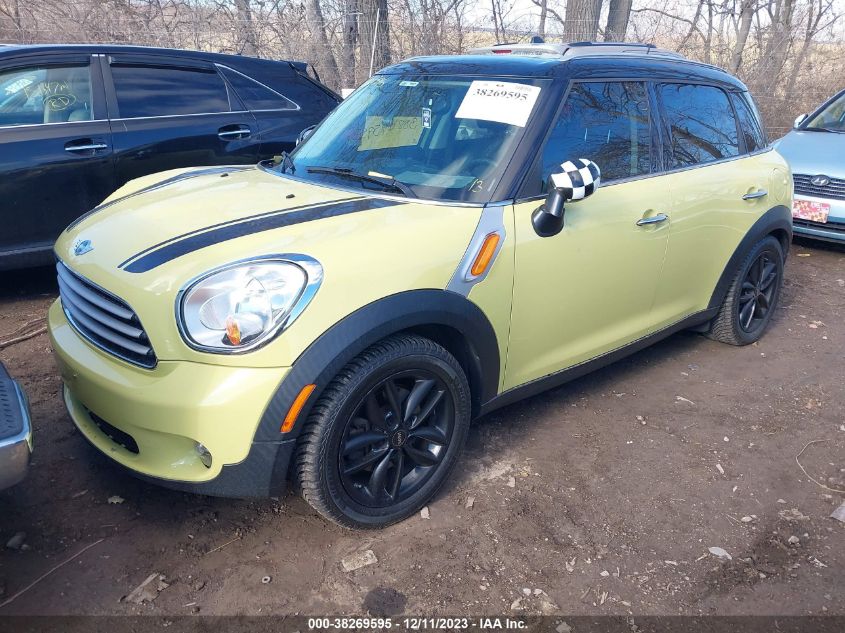 2012 Mini Cooper Countryman VIN: WMWZB3C58CWM30206 Lot: 38269595