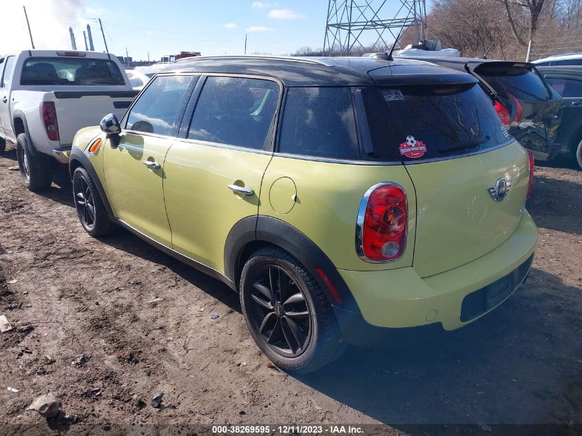 2012 Mini Cooper Countryman VIN: WMWZB3C58CWM30206 Lot: 38269595