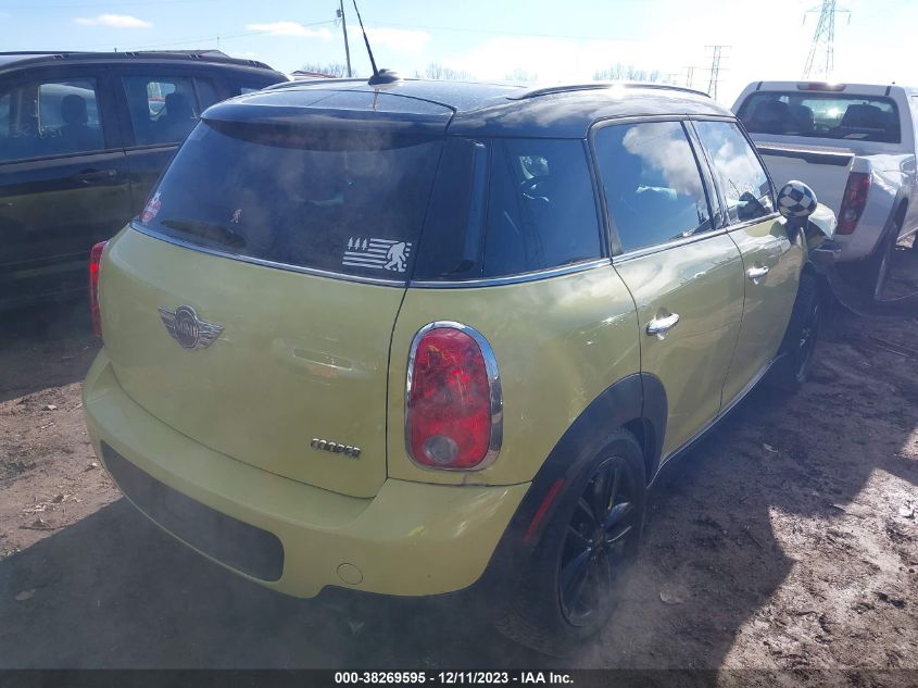 2012 Mini Cooper Countryman VIN: WMWZB3C58CWM30206 Lot: 38269595