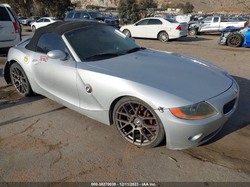 2004 BMW Z4 2.5I VIN: 4USBT33544LS50669 Lot: 38616214