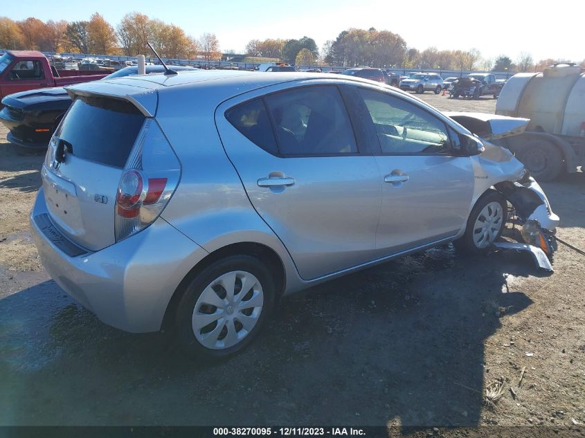 2012 Toyota Prius C Two VIN: JTDKDTB37C1517557 Lot: 38270095