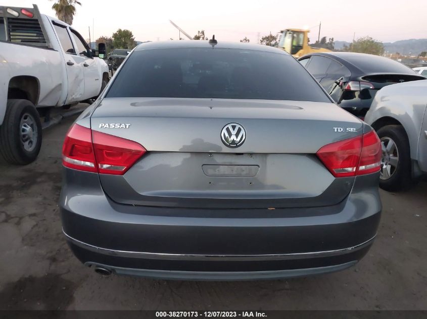 2013 Volkswagen Passat 2.0L Tdi Sel Premium VIN: 1VWCN7A31DC114686 Lot: 38270173