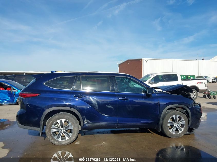 2022 Toyota Highlander Xle VIN: 5TDGZRBH3NS559980 Lot: 38270283