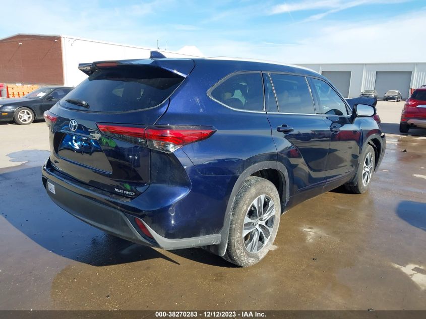 2022 Toyota Highlander Xle VIN: 5TDGZRBH3NS559980 Lot: 38270283