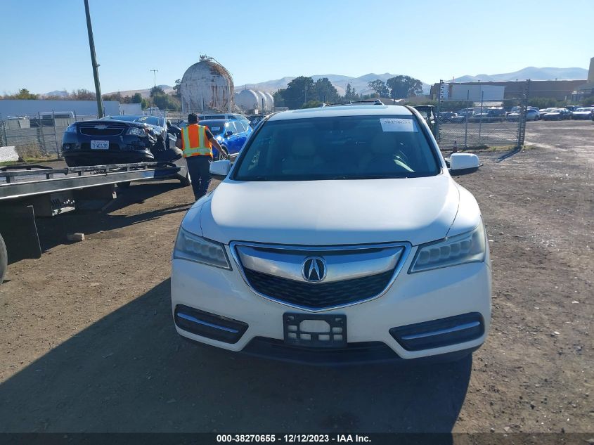 2014 Acura Mdx VIN: 5FRYD3H28EB005890 Lot: 38270655