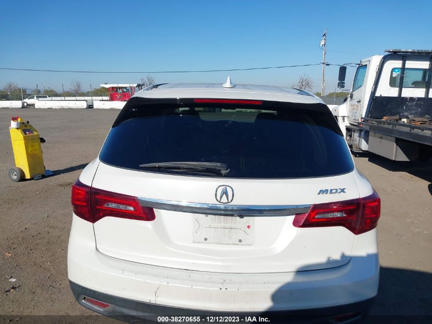 2014 Acura Mdx VIN: 5FRYD3H28EB005890 Lot: 38270655
