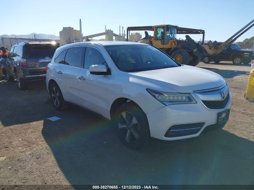 2014 Acura Mdx VIN: 5FRYD3H28EB005890 Lot: 38270655