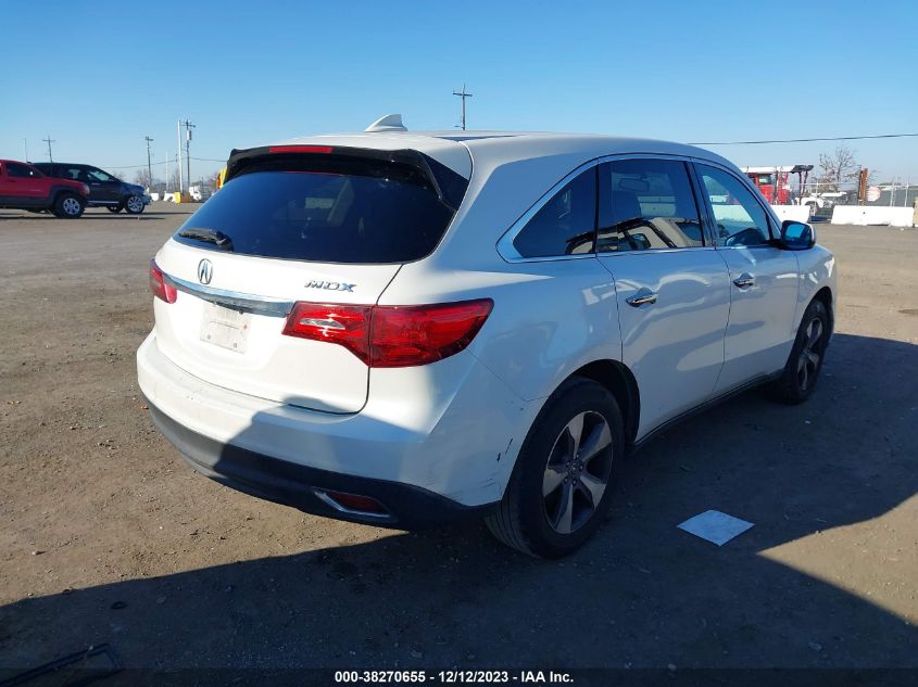 2014 Acura Mdx VIN: 5FRYD3H28EB005890 Lot: 38270655