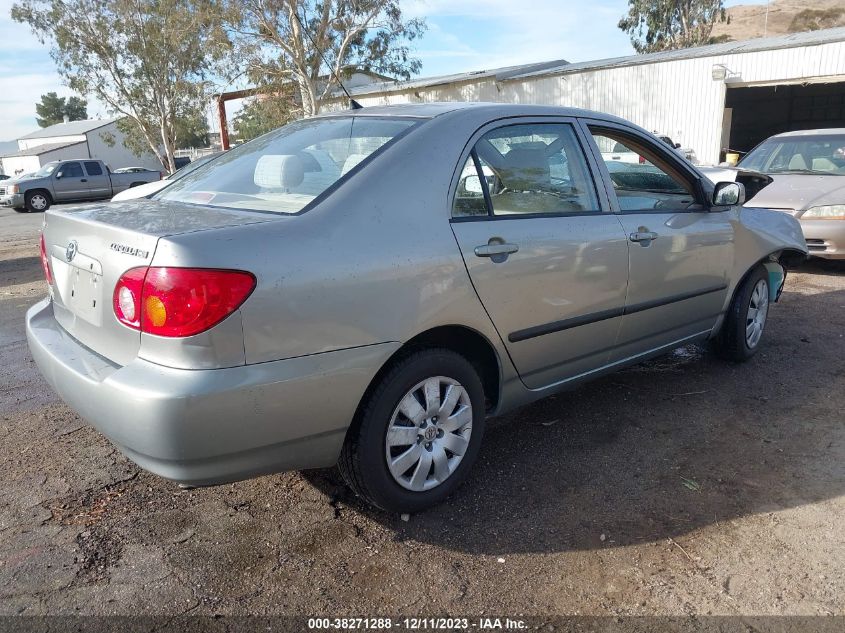 2004 Toyota Corolla Ce VIN: JTDBR32E342021962 Lot: 38271288