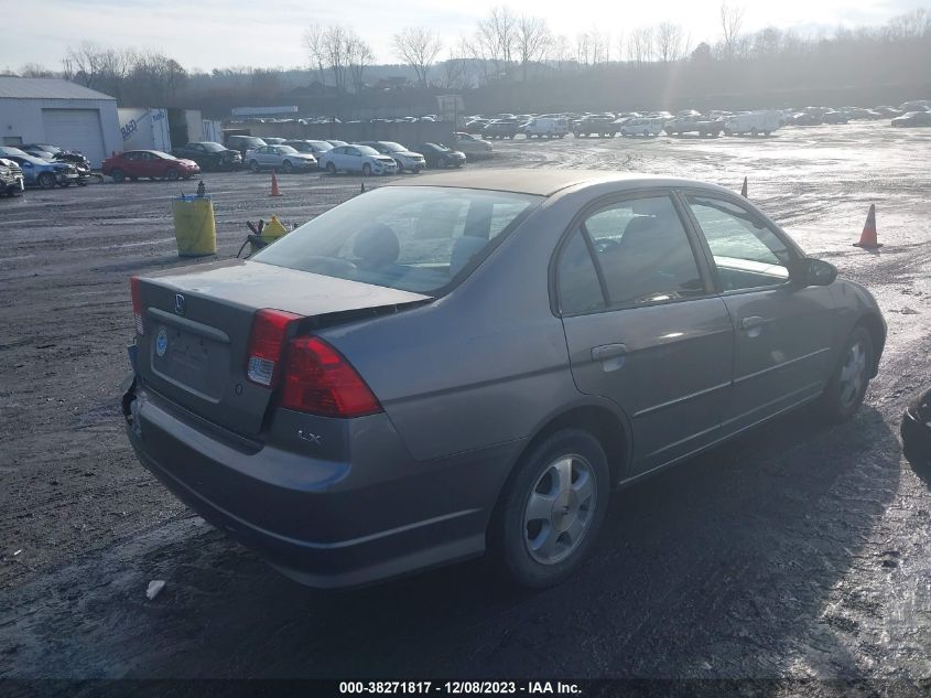 2004 Honda Civic Lx VIN: 2HGES16574H516917 Lot: 38271817