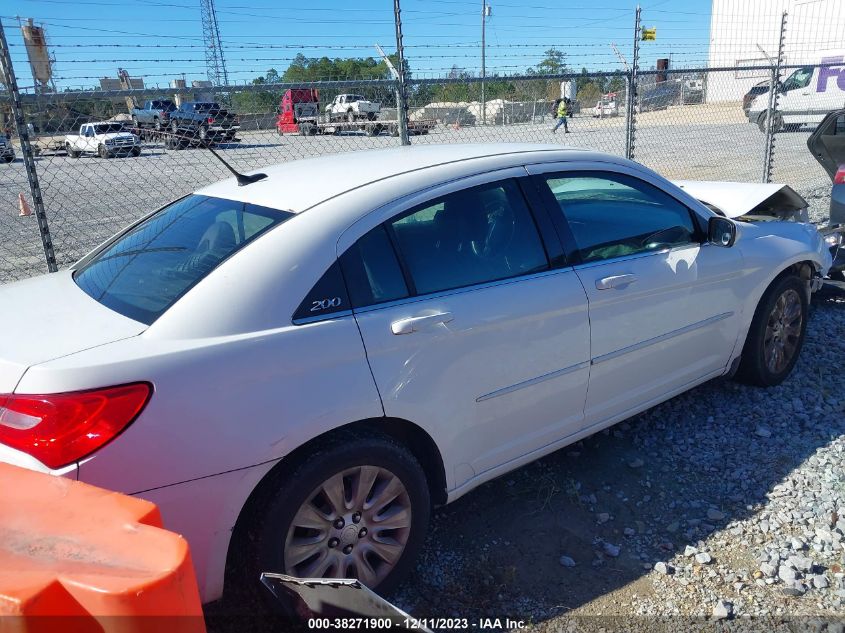 2012 Chrysler 200 Lx VIN: 1C3CCBAB1CN271547 Lot: 38271900