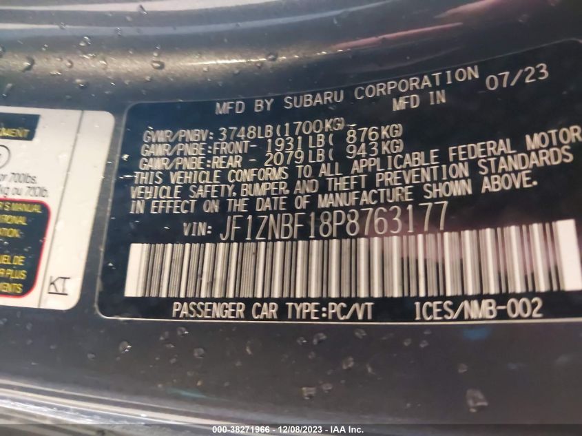 2023 TOYOTA GR86 PREMIUM - JF1ZNBF18P8763177