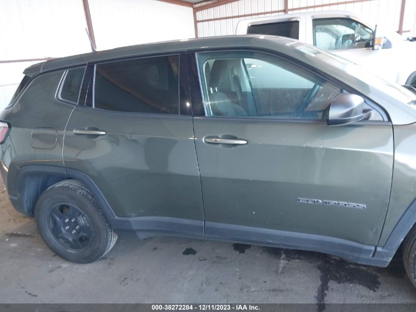 2018 Jeep Compass Sport Fwd VIN: 3C4NJCAB0JT488276 Lot: 38272284