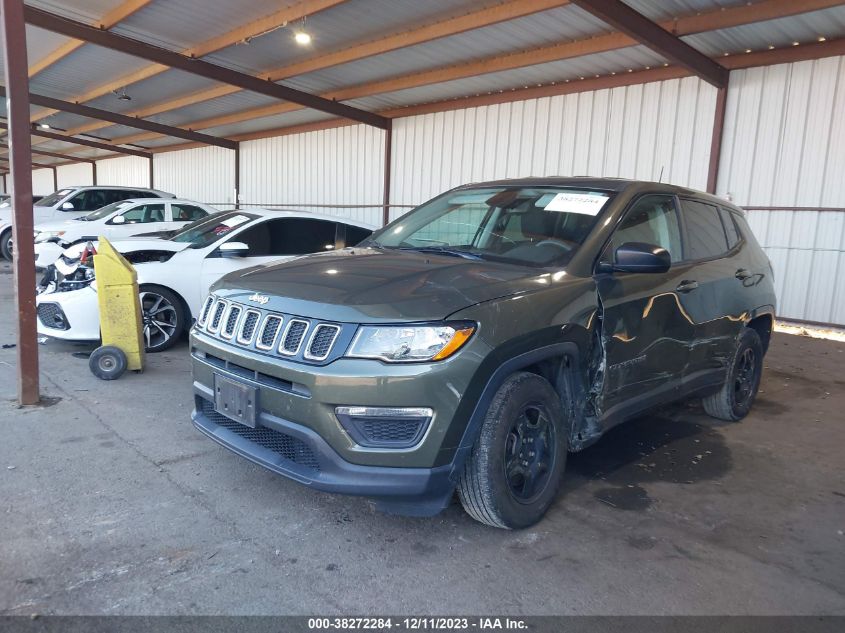 2018 Jeep Compass Sport Fwd VIN: 3C4NJCAB0JT488276 Lot: 38272284