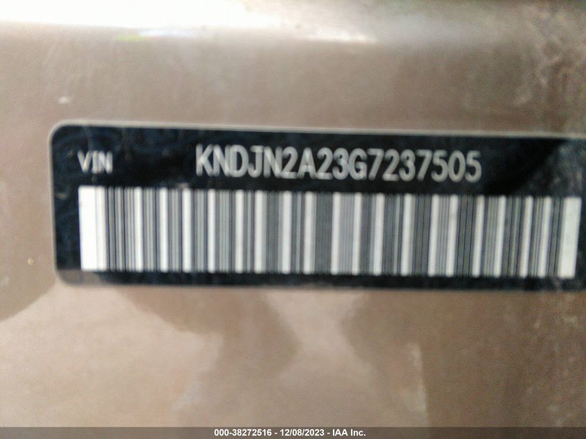 KNDJN2A23G7237505 2016 Kia Soul