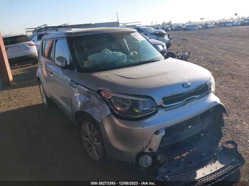 2016 Kia Soul + VIN: KNDJP3A50G7819748 Lot: 38273393