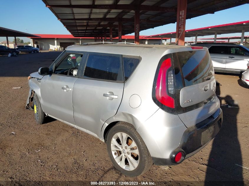 2016 Kia Soul + VIN: KNDJP3A50G7819748 Lot: 38273393