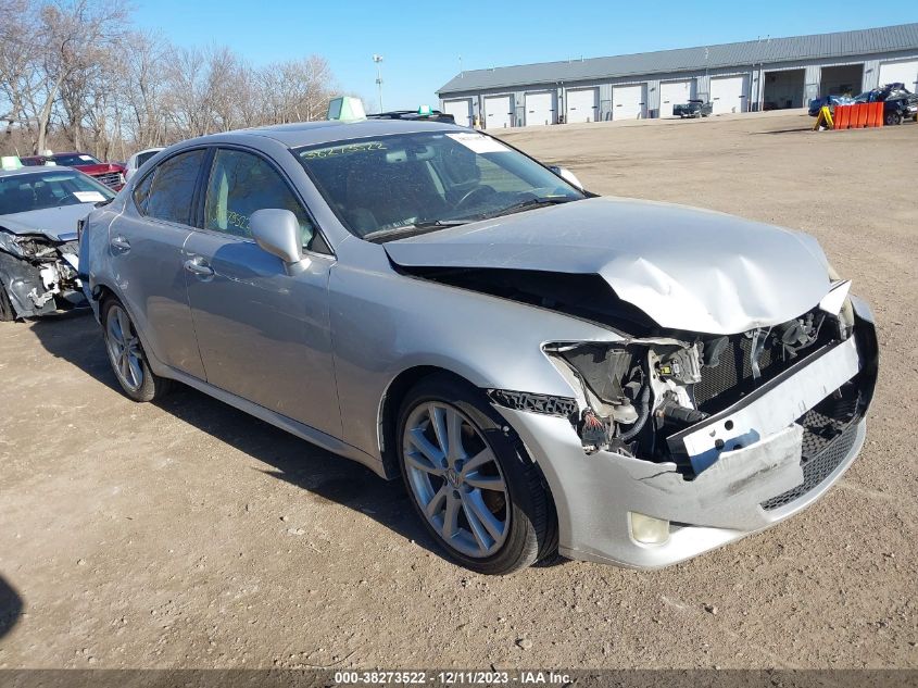 2007 Lexus Is 250 Base A6 VIN: JTHBK262372043879 Lot: 38273522