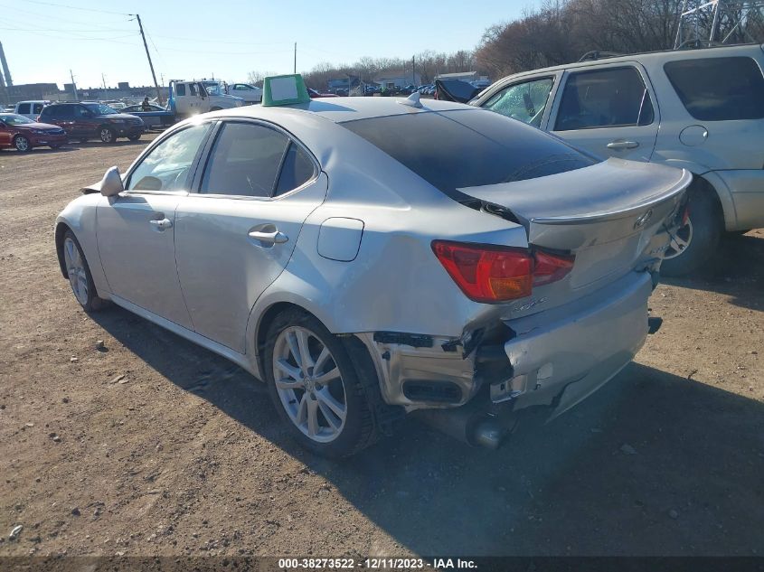 2007 Lexus Is 250 Base A6 VIN: JTHBK262372043879 Lot: 38273522