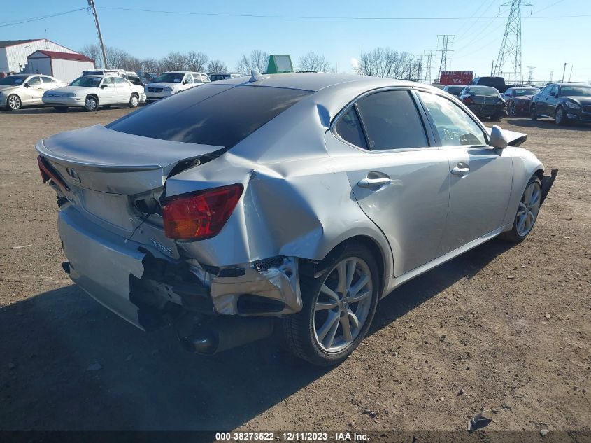 2007 Lexus Is 250 Base A6 VIN: JTHBK262372043879 Lot: 38273522