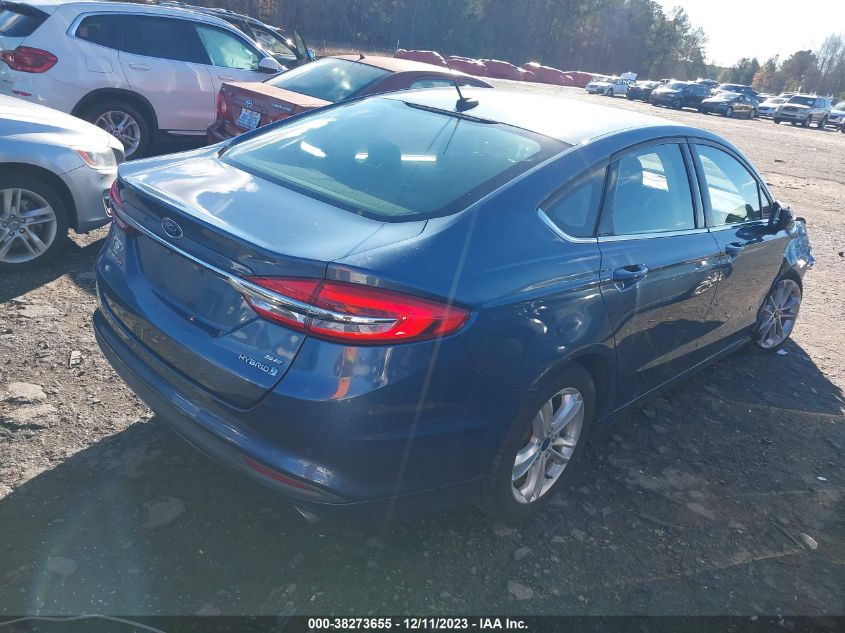 2018 Ford Fusion Hybrid Se VIN: 3FA6P0LU6JR147547 Lot: 38273655