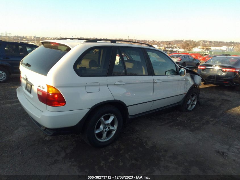 2002 BMW X5 3.0I VIN: 5UXFA53532LP56272 Lot: 38273712