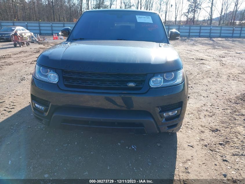 2016 Land Rover Range Rover Sport 3.0L V6 Supercharged Hse VIN: SALWR2PF8GA660113 Lot: 38273729