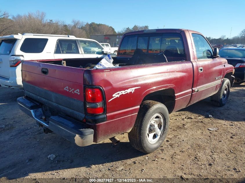 2000 Dodge Ram 1500 St VIN: 1B7HC16Z7YS644696 Lot: 38273927