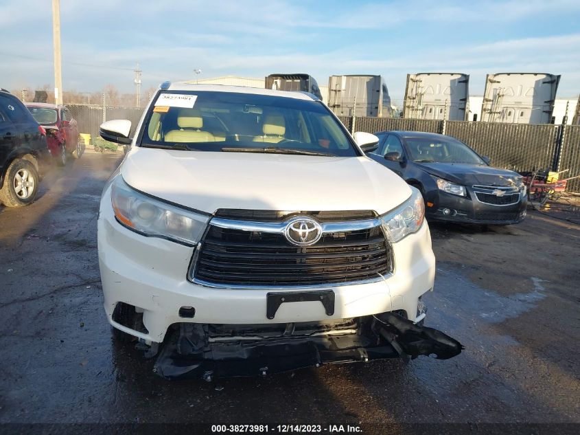 2014 Toyota Highlander Xle V6 VIN: 5TDJKRFH9ES048486 Lot: 38273981