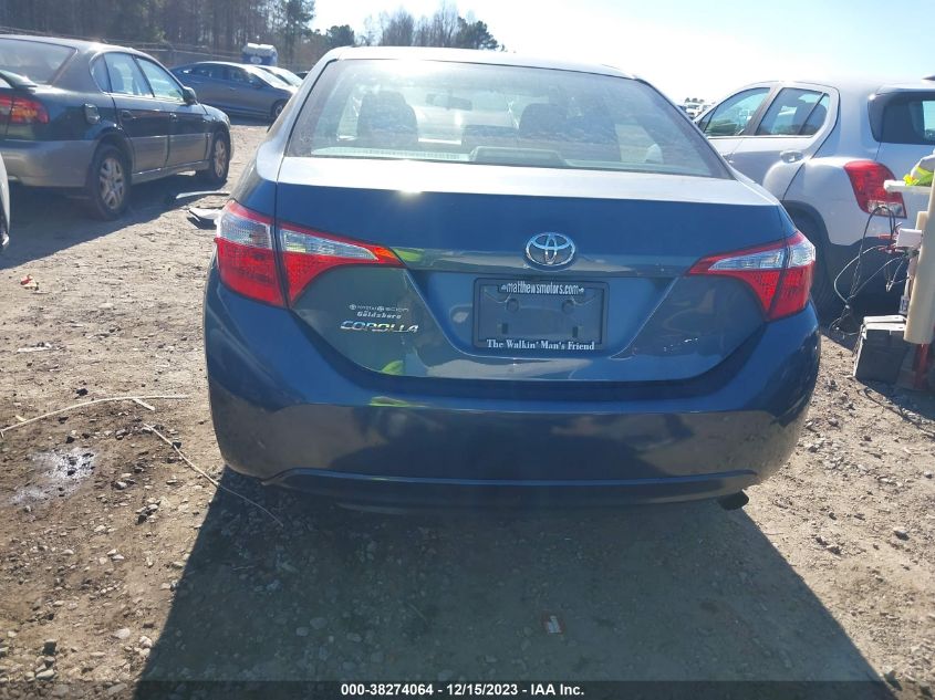 2015 Toyota Corolla Le VIN: 2T1BURHE9FC353272 Lot: 38274064