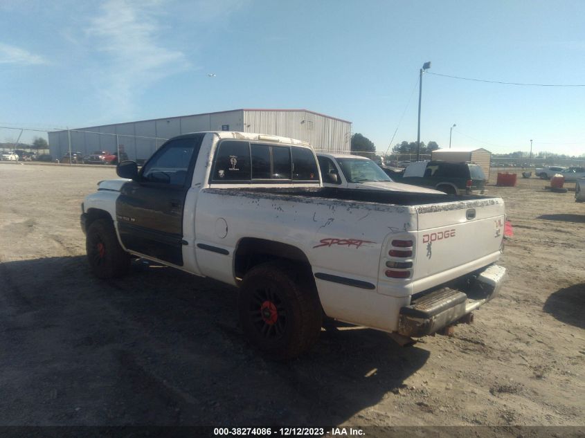 1997 Dodge Ram 1500 Laramie Slt VIN: 1B7HC16Z7VS131542 Lot: 38274086