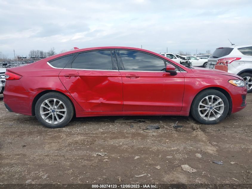 2020 Ford Fusion Se VIN: 3FA6P0HD8LR167018 Lot: 38274123