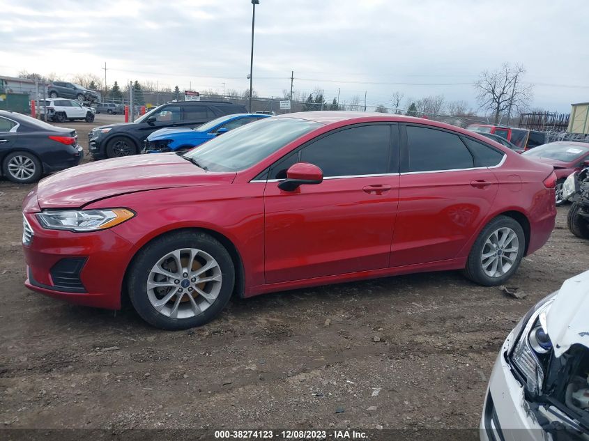 2020 Ford Fusion Se VIN: 3FA6P0HD8LR167018 Lot: 38274123