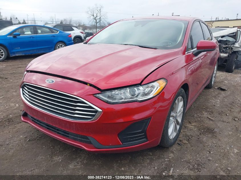 2020 Ford Fusion Se VIN: 3FA6P0HD8LR167018 Lot: 38274123