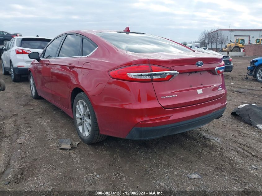 2020 Ford Fusion Se VIN: 3FA6P0HD8LR167018 Lot: 38274123