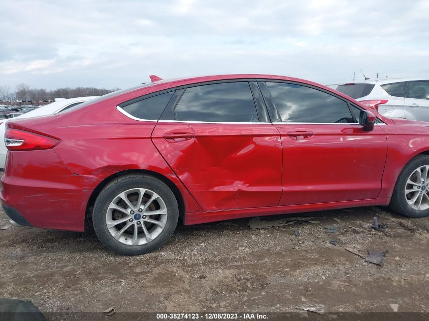 2020 Ford Fusion Se VIN: 3FA6P0HD8LR167018 Lot: 38274123