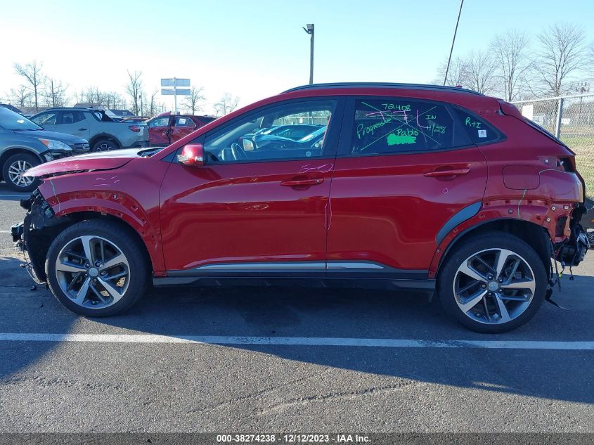 2021 Hyundai Kona Ultimate VIN: KM8K5CA52MU662761 Lot: 38274238