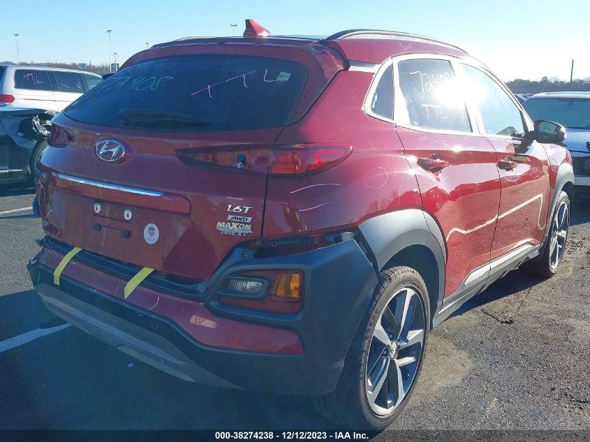 2021 Hyundai Kona Ultimate VIN: KM8K5CA52MU662761 Lot: 38274238