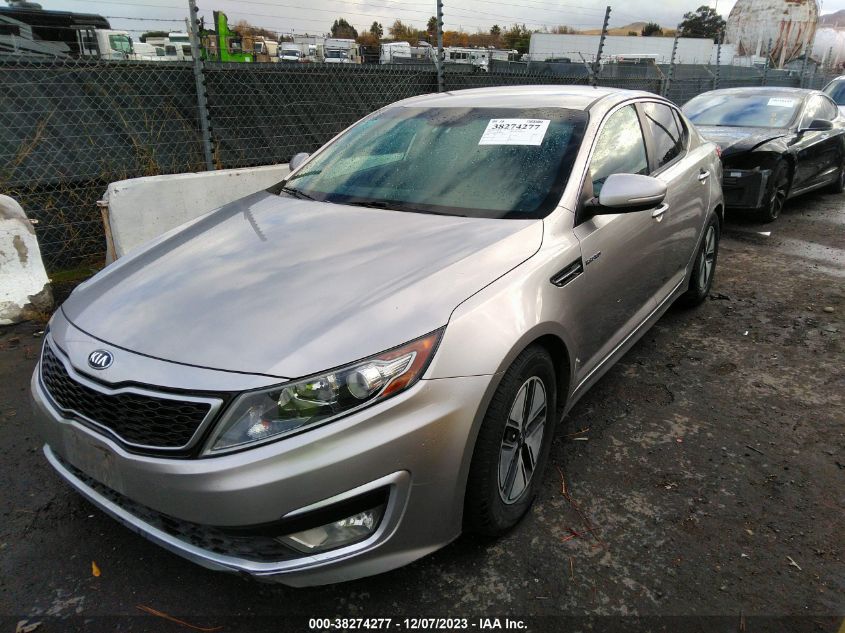 2013 Kia Optima Hybrid Lx VIN: KNAGM4AD9D5055810 Lot: 38274277