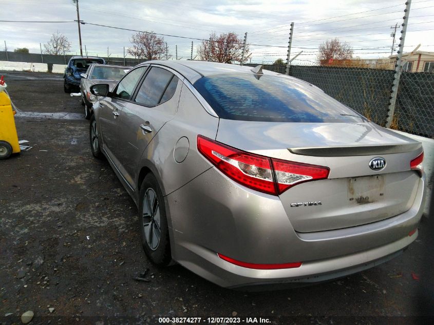 2013 Kia Optima Hybrid Lx VIN: KNAGM4AD9D5055810 Lot: 38274277