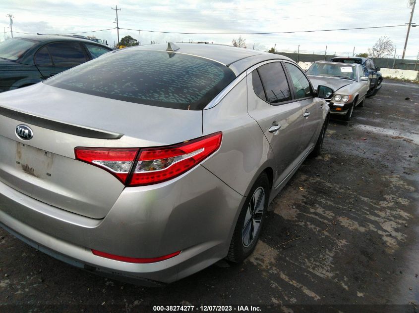 2013 Kia Optima Hybrid Lx VIN: KNAGM4AD9D5055810 Lot: 38274277