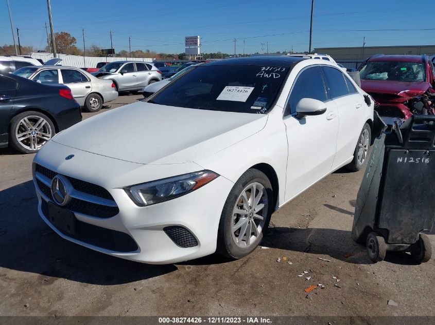 2019 Mercedes-Benz A-Class A 220 VIN: WDD3G4FB2KW021124 Lot: 38274426