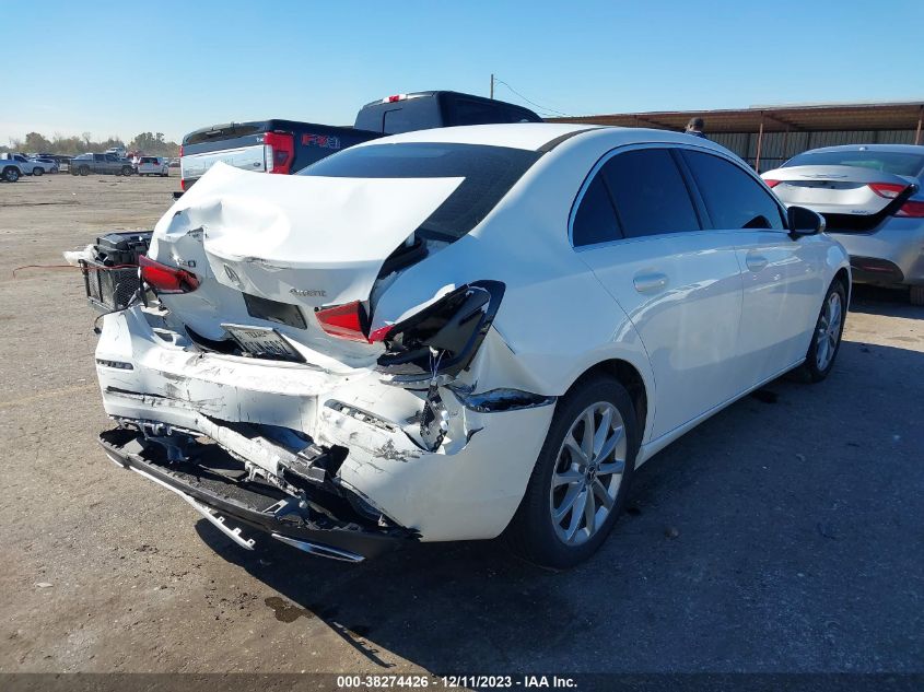 2019 Mercedes-Benz A-Class A 220 VIN: WDD3G4FB2KW021124 Lot: 38274426