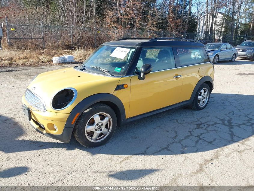 2009 Mini Cooper Clubman VIN: WMWML33589TX33536 Lot: 38274499