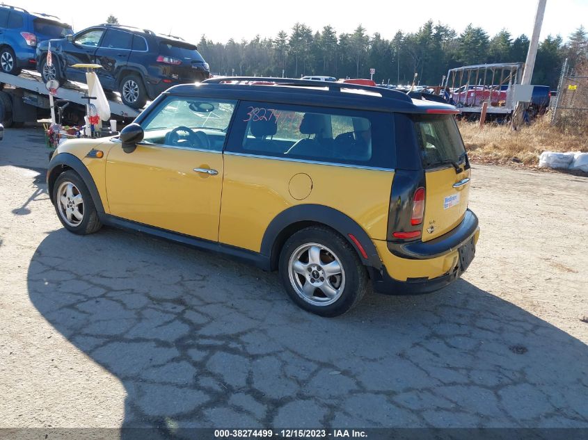 2009 Mini Cooper Clubman VIN: WMWML33589TX33536 Lot: 38274499