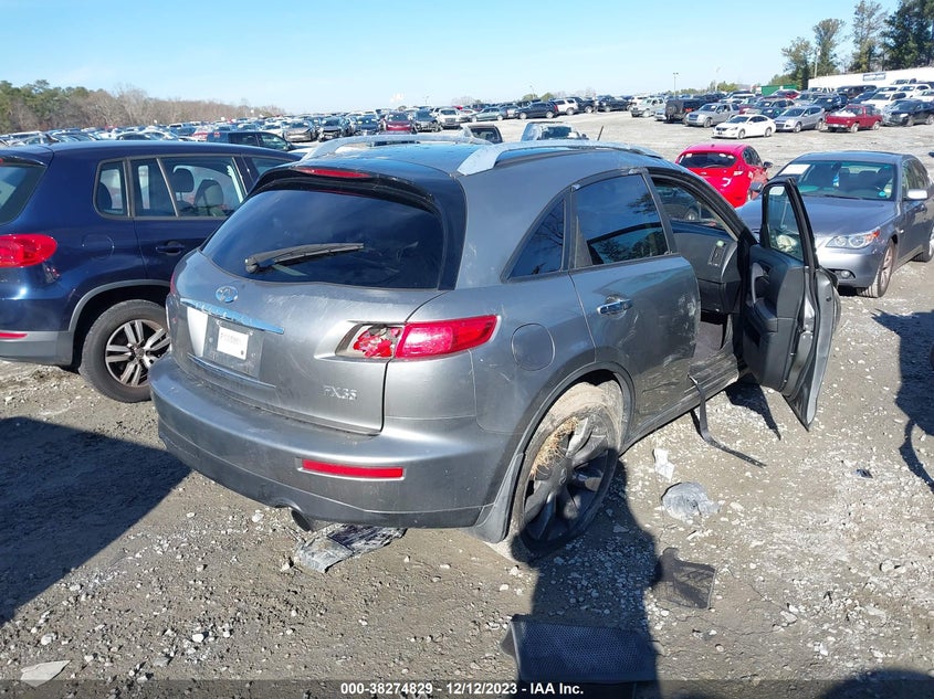 2004 Infiniti Fx35 VIN: JNRAS08WX4X216071 Lot: 38274829